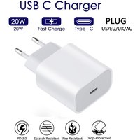 20W Type C Cable Charger Adapter Wall EU US Plug IPhone 14 13 12 11 Pro Max 14Plus X Samsung S23 S21 Note20Ultra Fast Charging