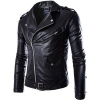 Clothing Leather jacket top fashion PU motorcycle suit slimming slim winter leather jacket