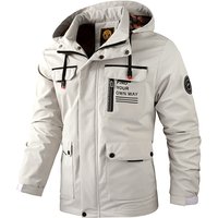 Men's Casual Windbreaker Jackets Hooded Jacket Man Waterproof Outdoor Soft Shell Coat Clothing