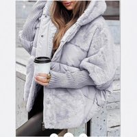 Women's Loose Fit Quilted Puffer Jacket With Patchwork Design, Warm Winter Coat For Streetwear Fashion, Black/Tan/Grey/Deep Khaki, S-XXXL