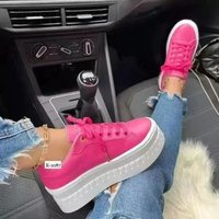 Summer Large Round Toe Thick Sole Casual Versatile Adhesive Single Shoes