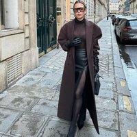 Double Breasted Shoulder Padded Notch Lapel Coat Cotton Blend Relaxed Fit Autumn Fashion