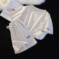 casual sports suit summer loose comfortable shorts short sleeves two piece suit fashionable