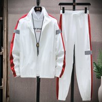 Mans clothing casual suit trend fashion cardigan 3M reflective coat tooling male wholesale