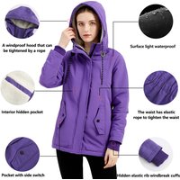 Women's clothing parka coat lamb velvet cotton coat women's thickened plus velvet cotton coat women's casual hooded coat