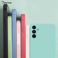 Soft Silicone Square Frame Case Samsung Galaxy A14 A34 A54 A13 F13 A04 A04E 5G Coque Camera Protective Back Cover