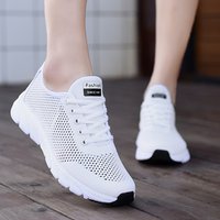 Summer new flying weaving women's shoes with light hollow comfortable breathable casual shoes Fashion sneakers