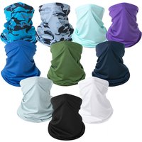 Cycling Face Mask Summer Outdoor Cycling Mask Milk Silk Sunscreen Scarf Multifunctional Magic Headscarf Neck Protection Collar