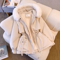 Clothing Winter Cotton padded Coat Workwear Winter Coats Cotton padded Coat Thickened Warm Cotton padded Jacket Small Western Style Parka Clot