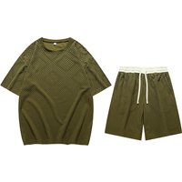 Clothing Exclusive Ice Sports Suit Summer Thin Casual Short Sleeved T Shirt Handsome Trendy Brand Two Piece Suit
