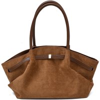Cross border Frosted Suede Large capacity Tote Bag 2025 Autumn winter Pleated Underarm Bag Commuter Shoulder Bag