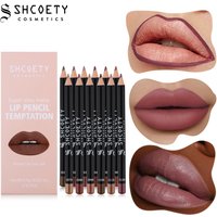 Lip Liner 12 Color Lip Liner Set Matte Nude Lipstick Non Marking Hook Pen Makeup