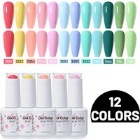 12pcs Gel Nail Polish Set Kit vernis semi permanent Gel Nail Soak Off LED UV Gel Polish Nail UV Gel Nail Art DIY Varnish