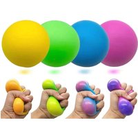 ToysMall Ball Squeeze Toy Super Soft TPR Colorful Ball Rebound Pinch Toy Relieve Stress Elastic Vent Ball Squishes Toy