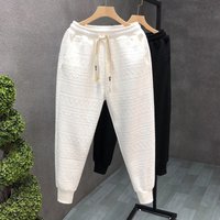 Clothing Autumn sports sweatpants trend waffle loose nine point cuff casual pants