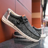 Unbeatable Quality Large One Foot Pedal Loafers, Lightweight Breathable Canvas Shoes, Size 48, Lazy And Loose Casual Shoes