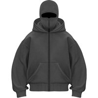 Couple Zip Hoodie American Streetwear Graphic Print Pullover Chinese Hip Hop Style