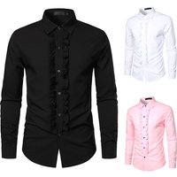  Long Sleeve Dress Shirt – Premium Cotton Blend Wrinkle Free & Breathable Slim Fit Wedding Performance & Office