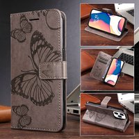 Embossing Butterfly Book Case Nokia 3.4 2.4 2.3 1.3 6.2 6.3 7.1 8.1 PU Leather Flip Cover NOKIA G21 G11 G50 C10