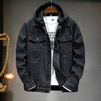 Clothing casual tops jacket autumn winter trend detachable hooded denim jacket