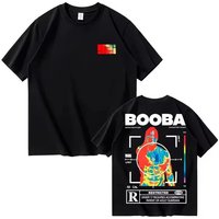 European Fashion T Shirt Pure Cotton Short Sleeve BOOBA Printed Top Casual Wear