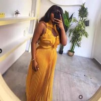 Clothing Three House Pleated Top Wide Leg Straight Pants