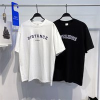 Men's Summer new short-sleeved B letter printed loose couple T-shirt white youth men's T-shirt couple B2DAC571B