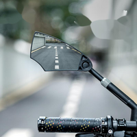 Bicycle rearview mirror, mountain bike, electric scooter, universal reverse view, rear safety reflector