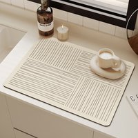 Minimalist Diatomite Kitchen Mat – Fast-Drying, Stain-Resistant Countertop Pad For Coffee Machines & Bar