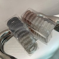 Cold Style Japanese Gradual Color Telephone Line Elastic Hair Rope Girl's Hair Rope Boxed Transparent Hair Ring Hair Accessories Headdress
