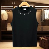 Men's Clothing Pure Cotton Sleeveless T Shirt Men's Vest Summer Waistcoat Wide Shoulder Loose Basketball Hurdles Fitness Sports Cotton Sweatshirt