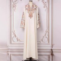 Women's Clothing Muslim women's robe summer ins new Dubai travel banquet fashion dress rope embroidery dress