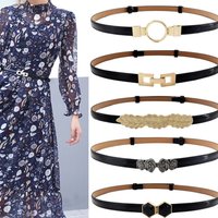 Korean Style Fashion Versatile Buckle Dress Belt Decorative Fine Candy Adjustable Belt