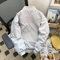 Spring Embroidered Double layer Minimalist Jacket Pilot Jacket Casual Trendy Brand Cool Baseball Jersey