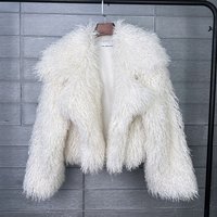 K Hairy Coat Imitation Fur Loose Fitting Suit Collar Coat