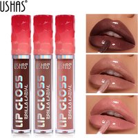 USHAS and Moisturizing Glaze Lip Color Matte fading Lipstick Non Staining Cup Liquid