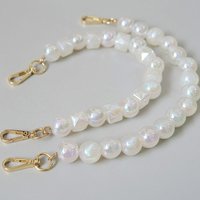 Fashion Vintage Handmade Iridescent Beaded Resin Bag Handheld Acrylic Beads Phone Chain