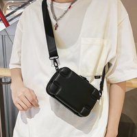 Men's Crossbody Bags Box Bag Men's Trendy Small Square Bag Fashion Shoulder Bag Simple Mobile Phone Bag Messenger Bag Female