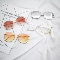 Mother& Sunglasses Polygon & Sunglasses Street Catwalk Glasses Tidal UV Protection
