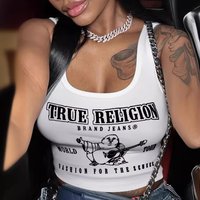 Sexy Graphic T Shirts Fashion Top Printed Sweatshirts Streetswear 2024 Summer Clothes Women Y2K Cropped Tank Tops Tees