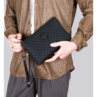 Men’s Bags Woven Pattern Men’s Handbag Casual Handbag New High End Handbag Men’s Envelope Bag Mobile Phone Bag Men