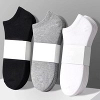 Unisex Accessories black and white socks bulk running short socks Men's Four Seasons deodorant sweat-absorbent socks welfare boat Socks wholesale