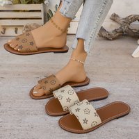 Winter Women's Flat Sandals Plus Size One Strap Casual Comfortable & Stylish Summer Footwear