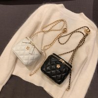 Ladies Bag2023 New Camellia Rhombus Chain Box Small Women’s Summer Mini One Shoulder Crossbody Bag
