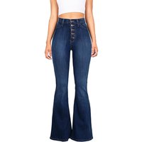 Clothing Jeans Slim High Waisted Buttocks Flared Pants