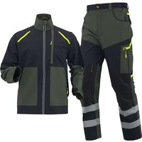 Durable Rip Resistant Workwear Set Construction Mining & Electrical Labor Breathable Polyester Cotton Blend