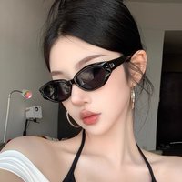 2025 Cat Eye High End Retro GM Glasses Narrow Frame Square Round Faces UV Protection Sunglasses