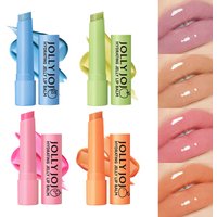 JOLLY JOJO four-color jelly lipstick moisturizing and moisturizing lip care colored lip balm lipstick makeup