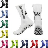 Non Slip Sports Socks – Silicone Grip Mid Calf Socks Basketball & Yoga 