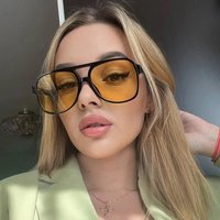 Fashionable large frame sunglasses fashionable versatile sunglasses UV resistant sunglasses